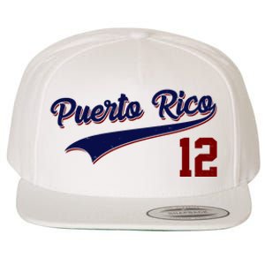 Retro Puerto Rico 12 Beisbol Jersey Boricua Baseball Wool Snapback Cap