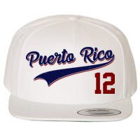 Retro Puerto Rico 12 Beisbol Jersey Boricua Baseball Wool Snapback Cap