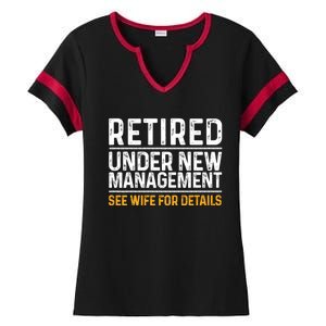 Retirement Party Ladies Halftime Notch Neck Tee