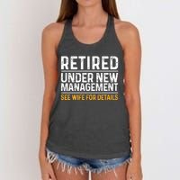 Retirement Party Women's Knotted Racerback Tank