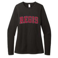 Retro Personalized Regis Name Arch Womens CVC Long Sleeve Shirt