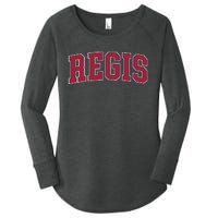 Retro Personalized Regis Name Arch Women's Perfect Tri Tunic Long Sleeve Shirt