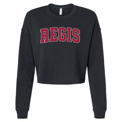 Retro Personalized Regis Name Arch Cropped Pullover Crew