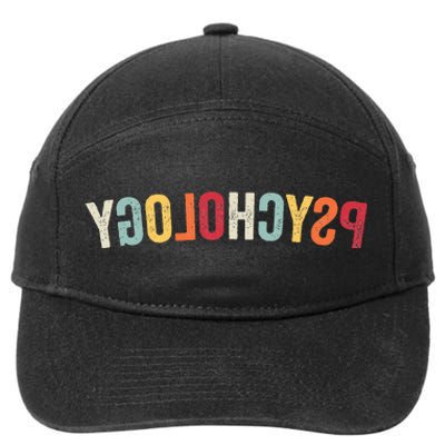 Reverse Psychology retro Sarcastic Humor 7-Panel Snapback Hat