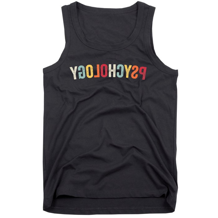 Reverse Psychology retro Sarcastic Humor Tank Top