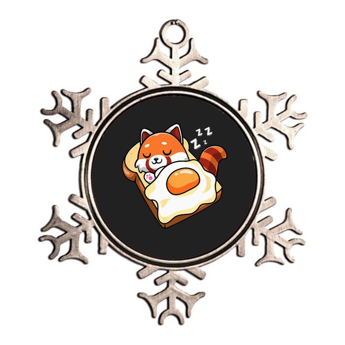 Red Panda Metallic Star Ornament