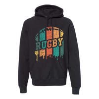 Rugby Player Rugby Fan Rugby Coach Premium Hoodie