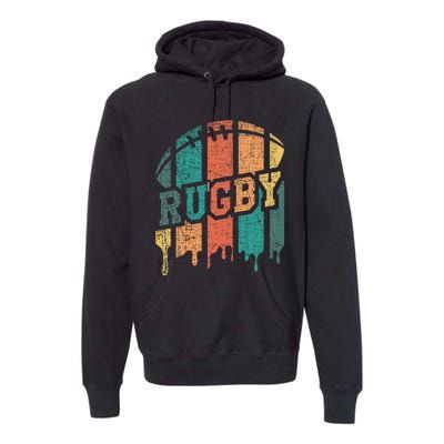 Rugby Player Rugby Fan Rugby Coach Premium Hoodie