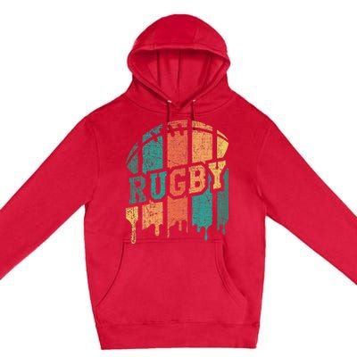 Rugby Player Rugby Fan Rugby Coach Premium Pullover Hoodie