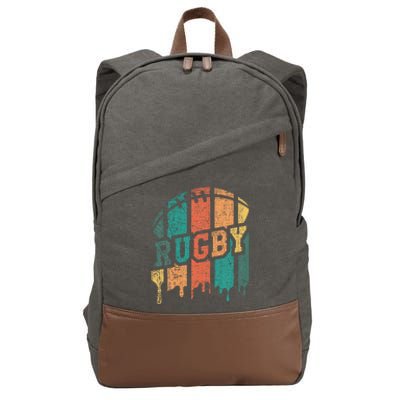 Rugby Player Rugby Fan Rugby Coach Cotton Canvas Backpack