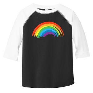 Rainbow Pride Retro Toddler Fine Jersey T-Shirt