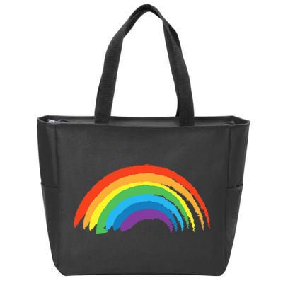 Rainbow Pride Retro Zip Tote Bag