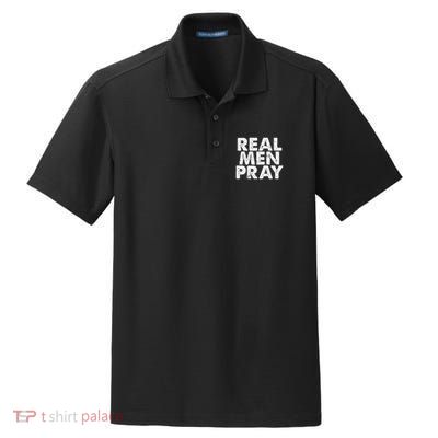 Real Pray Religious God Jesus Faith Christian Catholic Dry Zone Grid Polo