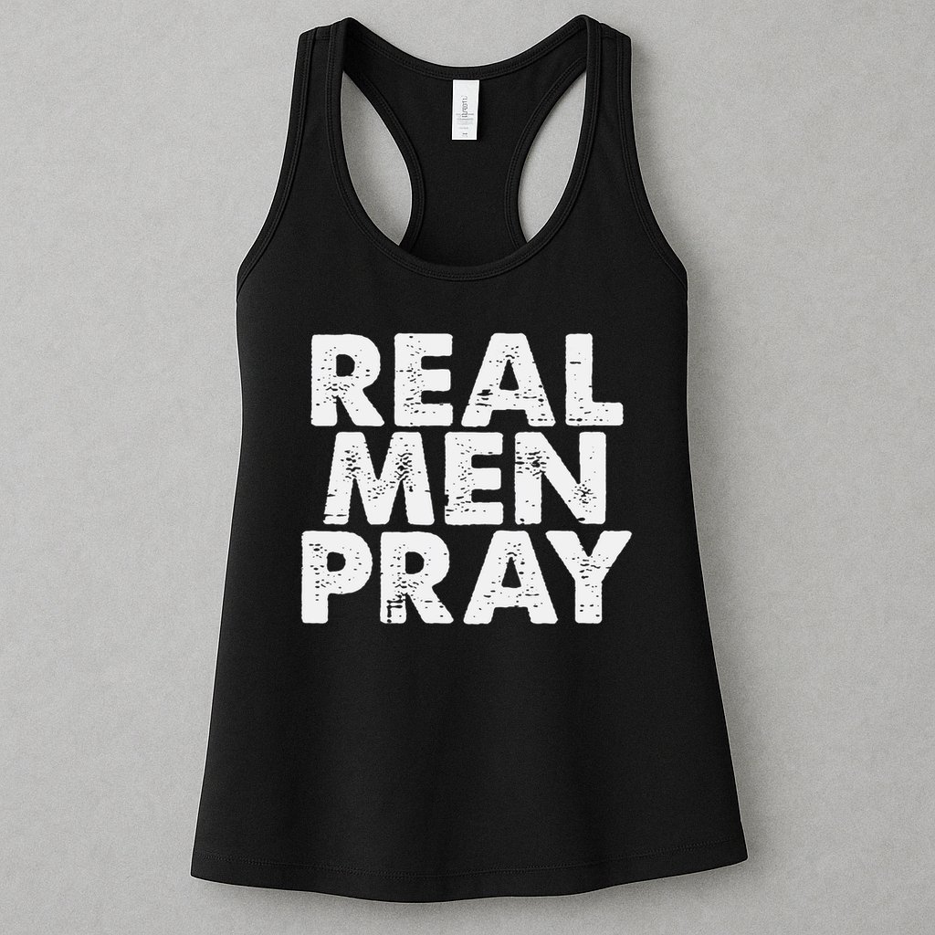 Real Pray Religious God Jesus Faith Christian Catholic Womens Tank Top