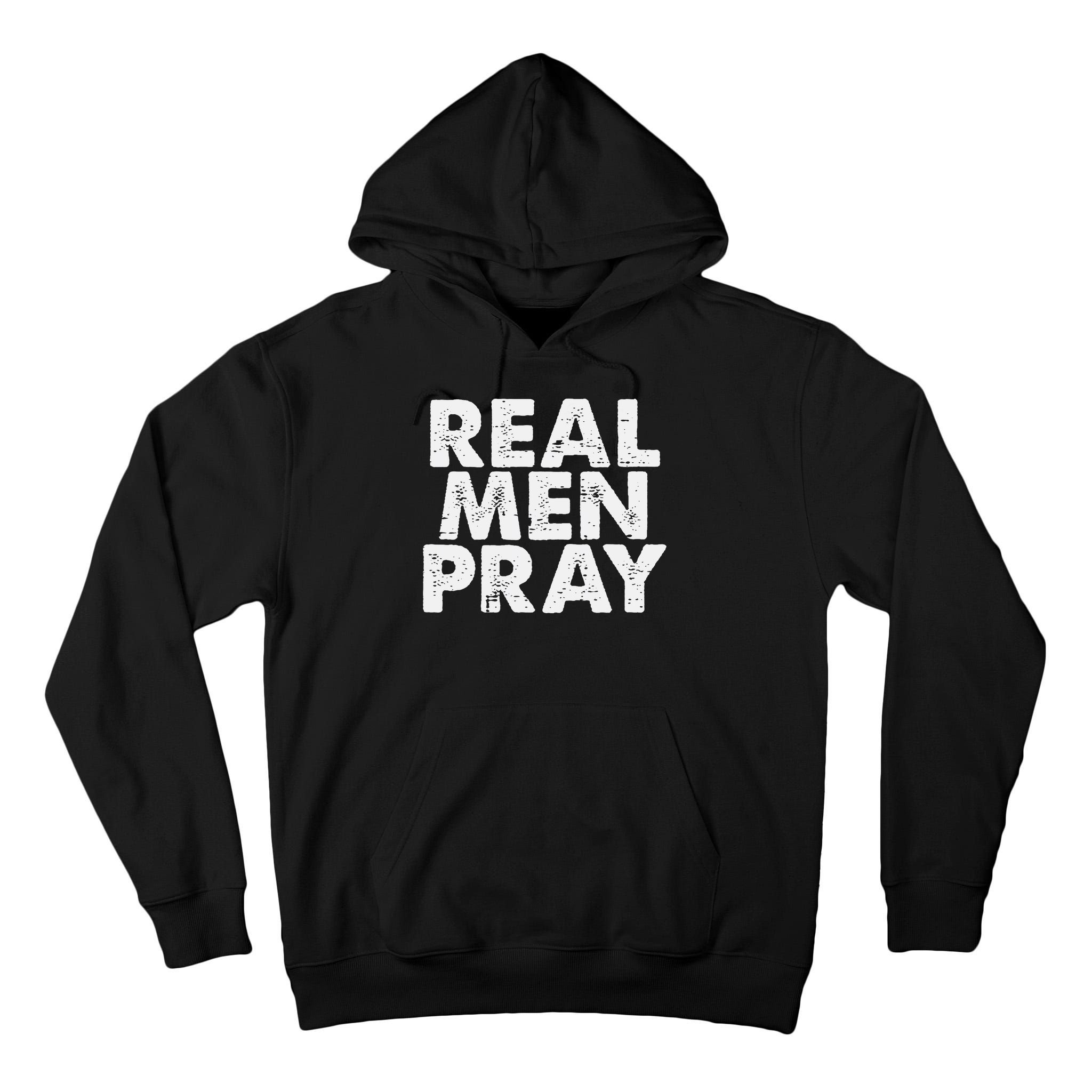 Real Pray Religious God Jesus Faith Christian Catholic Tall Hoodie