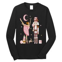 Retro Pink Sugar Plum Fairy Nutcracker Christmas Cute Xmas Long Sleeve Shirt