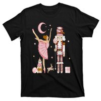 Retro Pink Sugar Plum Fairy Nutcracker Christmas Cute Xmas T-Shirt