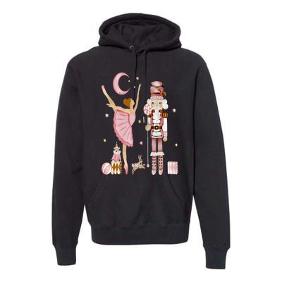 Retro Pink Sugar Plum Fairy Nutcracker Christmas Cute Xmas Premium Hoodie