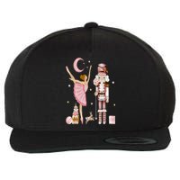 Retro Pink Sugar Plum Fairy Nutcracker Christmas Cute Xmas Wool Snapback Cap