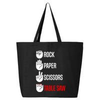 Rock Paper Scissors Table Saw Funny Woodworking Woodworker Gift 25L Jumbo Tote