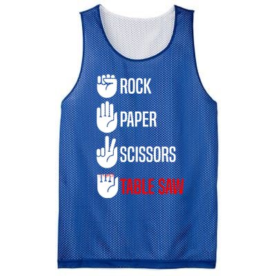 Rock Paper Scissors Table Saw Funny Woodworking Woodworker Gift Mesh Reversible Basketball Jersey Tank