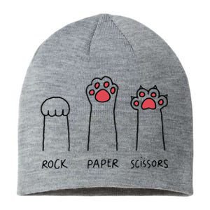 Rock Paper Scissors Cat Paws Sustainable Beanie