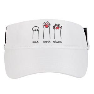 Rock Paper Scissors Cat Paws Adult Drive Performance Visor