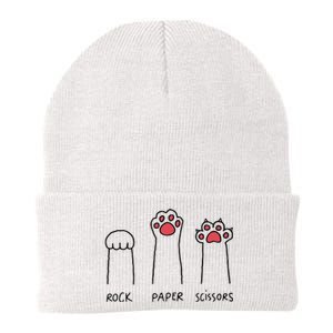 Rock Paper Scissors Cat Paws Knit Cap Winter Beanie