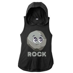 Rock Paper Scissors Halloween Group Costume Ladies PosiCharge Tri-Blend Wicking Draft Hoodie Tank