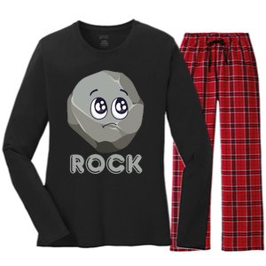 Rock Paper Scissors Halloween Group Costume Women's Long Sleeve Flannel Pajama Set 