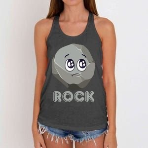 Rock Paper Scissors Halloween Group Costume Women's Knotted Racerback Tank