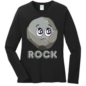 Rock Paper Scissors Halloween Group Costume Ladies Long Sleeve Shirt