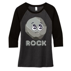 Rock Paper Scissors Halloween Group Costume Women's Tri-Blend 3/4-Sleeve Raglan Shirt