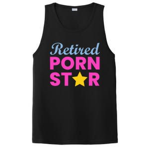 Retired Porn Star Funny Naughty Adult Humor Retirement PosiCharge Competitor Tank