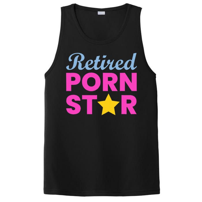 Retired Porn Star Funny Naughty Adult Humor Retirement PosiCharge Competitor Tank