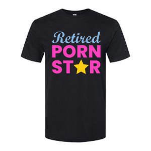 Retired Porn Star Funny Naughty Adult Humor Retirement Softstyle CVC T-Shirt