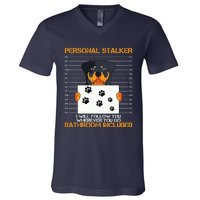 Rottweiler Personal Stalker Dog Owner Breeders Fur Parent V-Neck T-Shirt