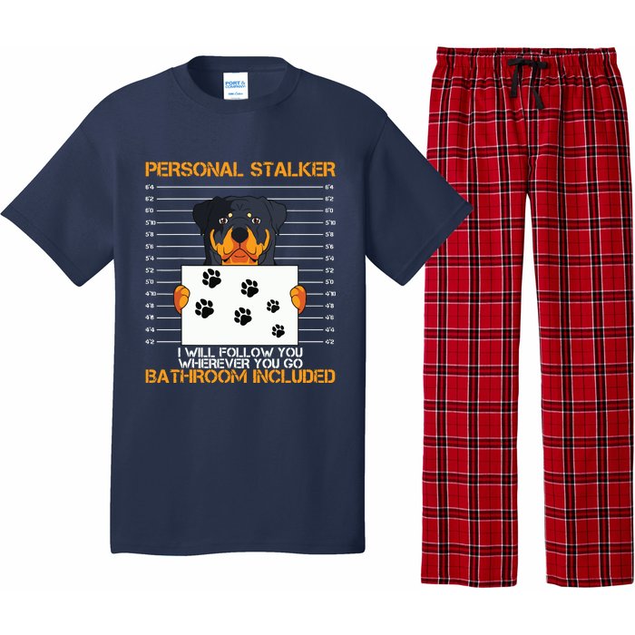 Rottweiler Personal Stalker Dog Owner Breeders Fur Parent Pajama Set