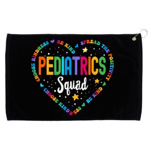 Retro Pediatrics Squad Heart Peds Registered Nurse School Grommeted Golf Towel