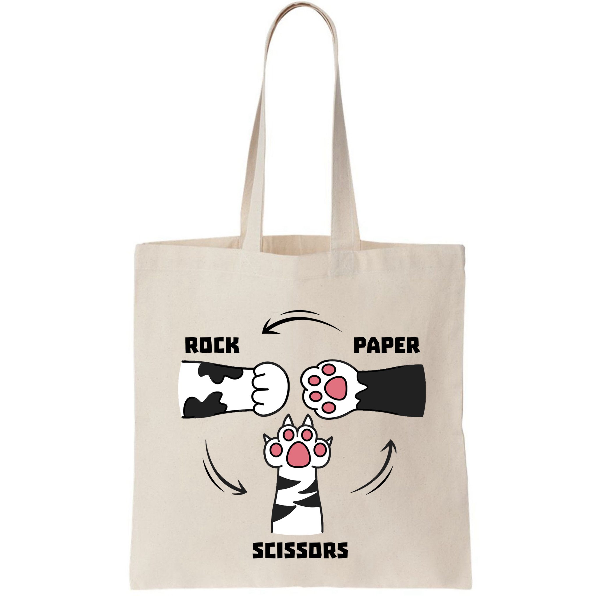 Rock Paper Scissors Cat Paws Bag