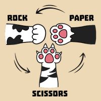 Rock Paper Scissors Cat Paws Bag