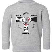 Rock Paper Scissors Cat Paws Toddler Sweatshirt