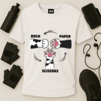 Rock Paper Scissors Cat Paws Performance Shirt