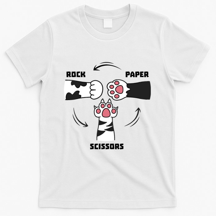 Rock Paper Scissors Cat Paws T-Shirt