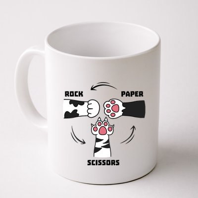 Rock Paper Scissors Cat Paws Mug