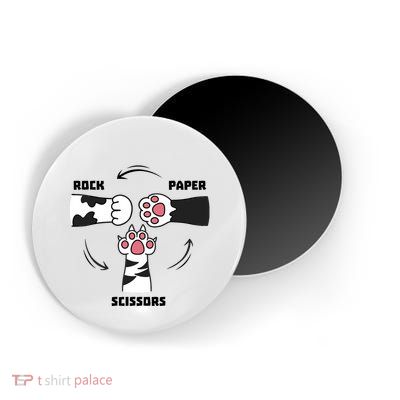 Rock Paper Scissors Cat Paws Magnet
