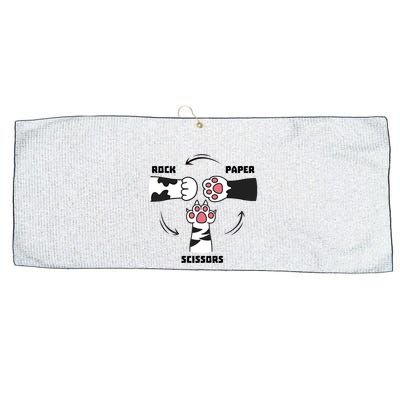 Rock Paper Scissors Cat Paws Large Microfiber Waffle Golf Towel