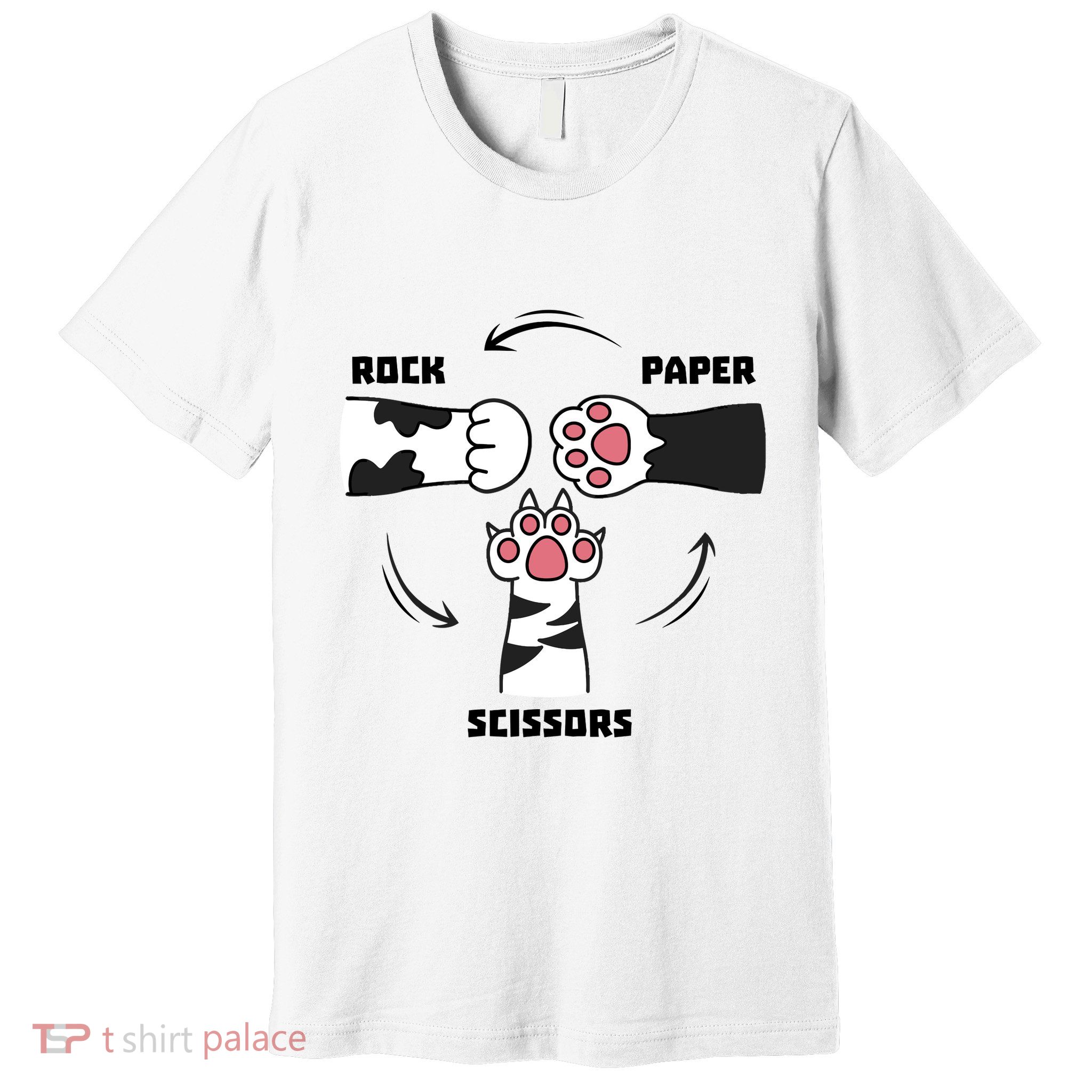 Rock Paper Scissors Cat Paws Premium T-Shirt