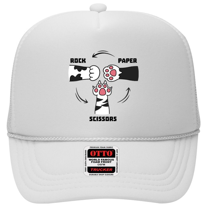 Rock Paper Scissors Cat Paws Trucker Hat