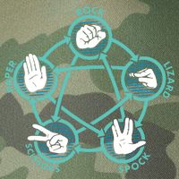 Rock Paper Scissors Lizard Spock Legacy Tie Dye Trucker Hat